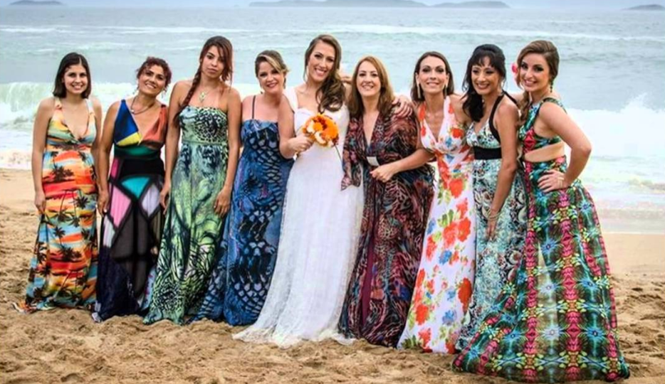 vestido casamento convidada praia